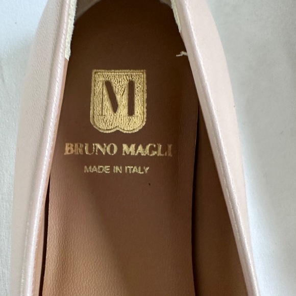 New Bruno Magli Mina Ballet Flat Size 39 Nude - Picture 5 of 8
